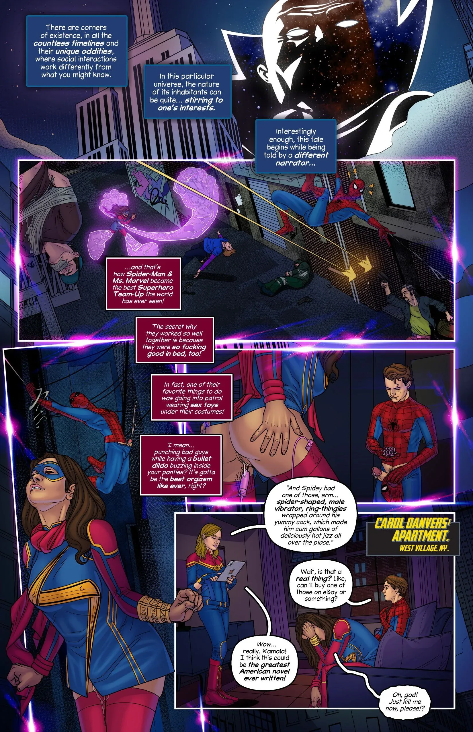 Marvelous! (Captain Marvel , Spider-Man), 1 . Marvelous! - Chapter 1 [Tracy Scops], page 3 of 14