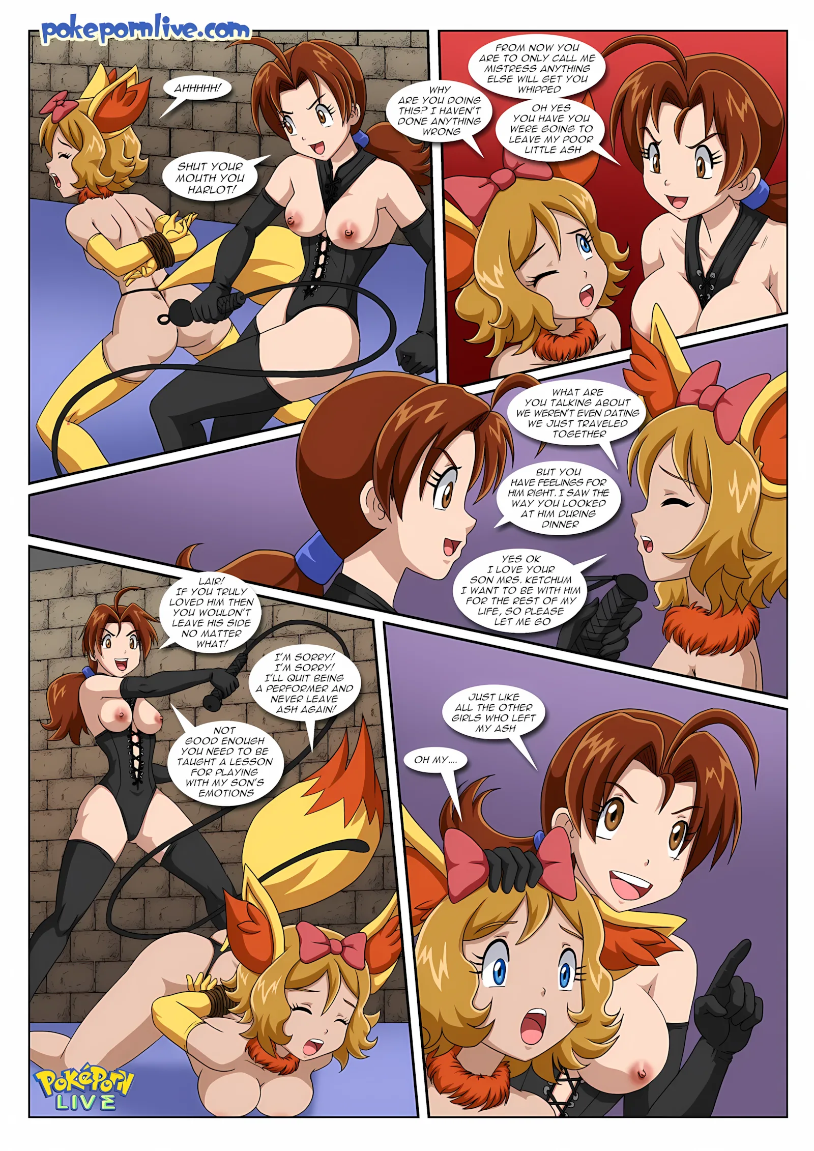 Mistress Ketchum’s PokeBitches (Pokemon) [Palcomix], 1 . Mistress Ketchum's PokeBitches - (Pokemon) [Palcomix], page 6 of 21