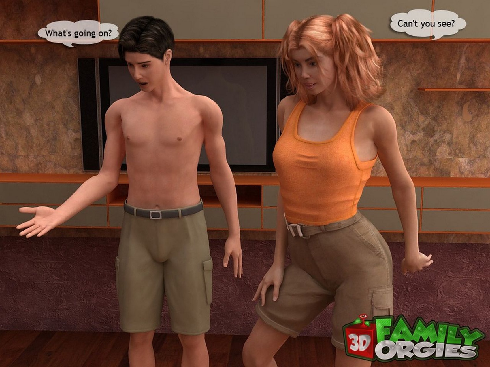 Mom and her Boys in Bedroom [3DFamilyOrgies], Mom and her Boys in Bedroom, page 9 of 51