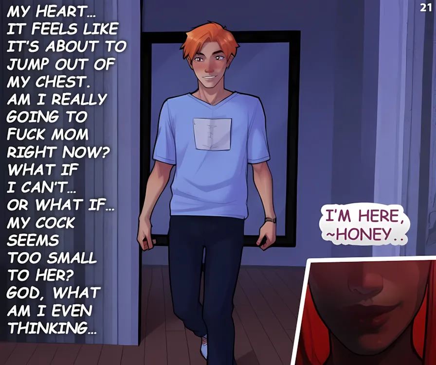 Mom`s Lesson [Lookizade], Mom`s Lesson- Mom-Son Incest, page 22 of 93