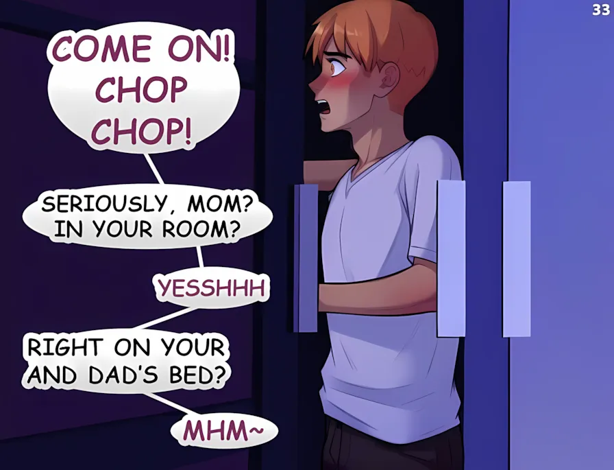 Mom`s Lesson [Lookizade], Mom`s Lesson- Mom-Son Incest, page 34 of 93