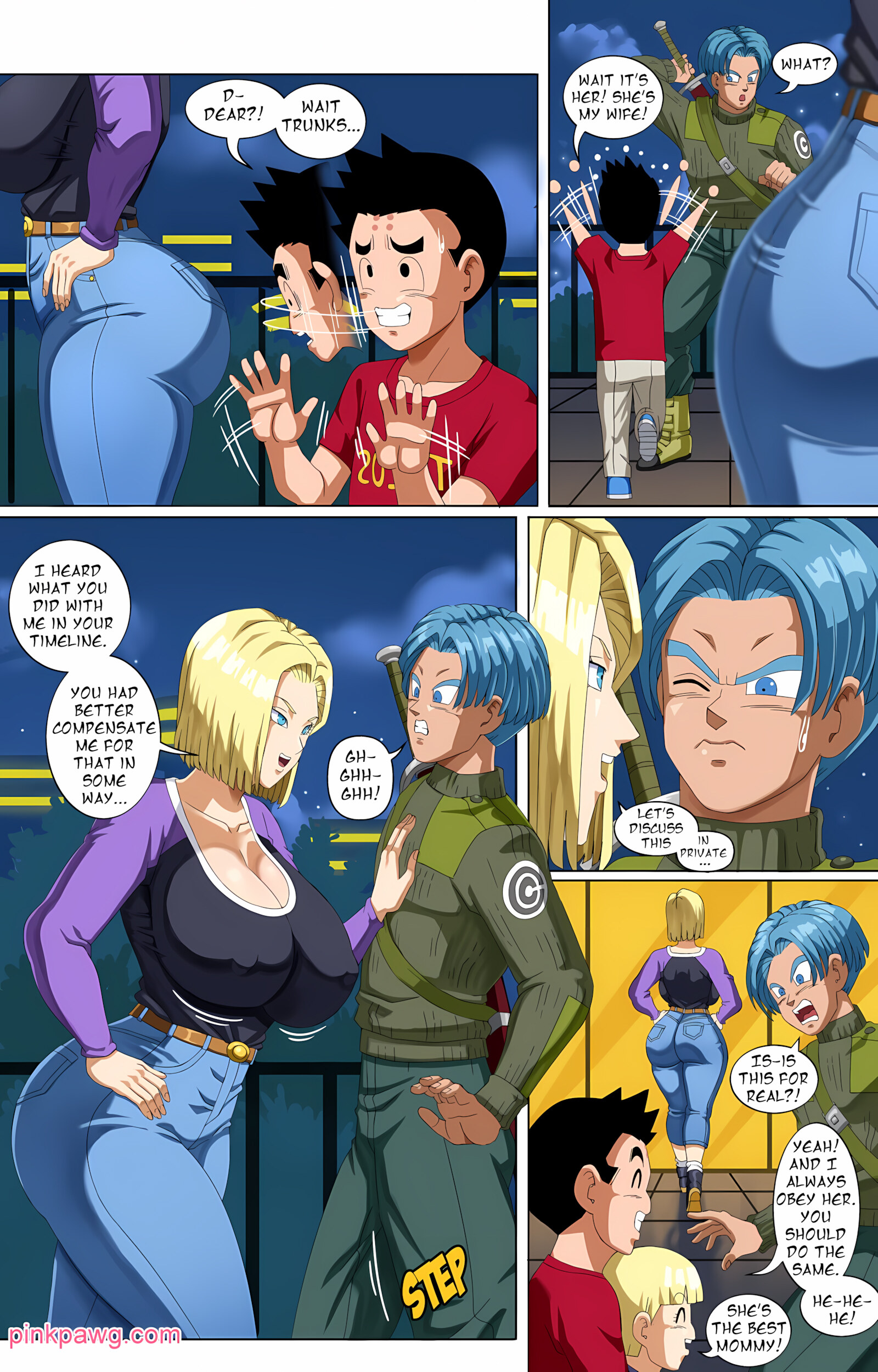 Android 18 And Trunks [PinkPawg], Android 18 And Trunks, page 2 of 13